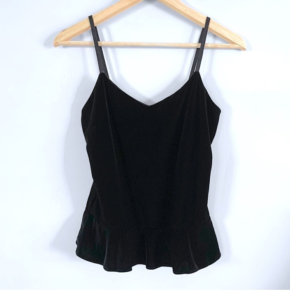 Ralph Lauren 90’s Y2K Black Velvet Sleeveless Top